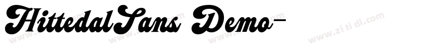 HittedalSans Demo字体转换